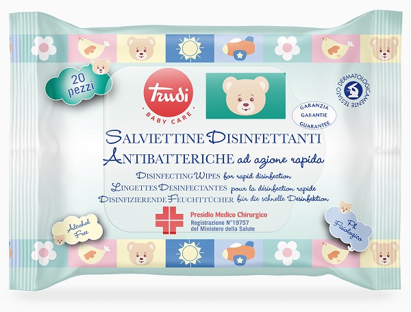 TRUDI BABY CARE SALVIETTINE DISINFETTANTI PMC 20 PEZZI - farmaidea24.com