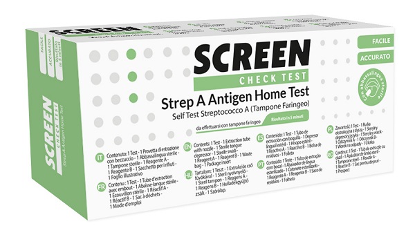 STREP A ANTIGEN HOME TEST DETERMINAZIONE QUALITATIVA ANTIGENI STREPTOCOCCO A DA TAMPONE FARINGEO 1 PEZZO - farmaidea24.com