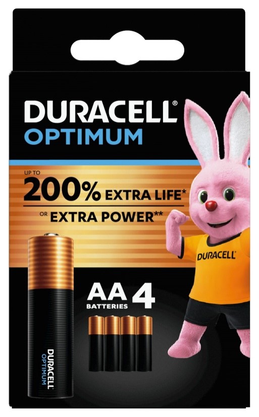 DURACELL OPTIMUM AA B4 16 PEZZI - farmaidea24.com