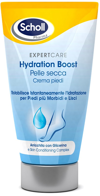 SCHOLL EXPERTCARE HYDRATION BOOST PELLE SECCA CREMA PIEDI 150 ML - farmaidea24.com