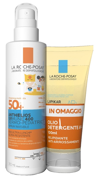 ANTHELIOS SPRAY UVMUNE DERMOPED 200 ML + OLIO 100 ML - farmaidea24.com