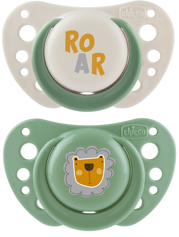 CHICCO SUCCHIETTI AIR VERDE SILICONE 2-6 MESI 2 PEZZI - farmaidea24.com