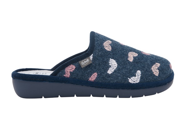 LAUREN EMBROIDERED FELT CIABATTA WOMAN NAVY BLUE/MULTI 37 - farmaidea24.com