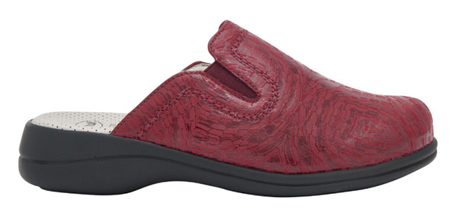 NEW TOFFEE PRINTED SYNTHETIC CIABATTA WOMAN BORDEAUX 36 - farmaidea24.com