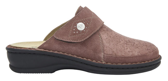 CIABATTA ROBERTA ELASTICO+PELLE SCAMOSCIATA BIOPRINT SOLETTA RIMOVIBILE ROSA 36 - farmaidea24.com
