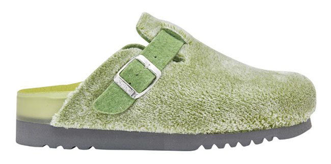 POPPY MICROFIBRE CIABATTA WOMAN GREEN 36 - farmaidea24.com