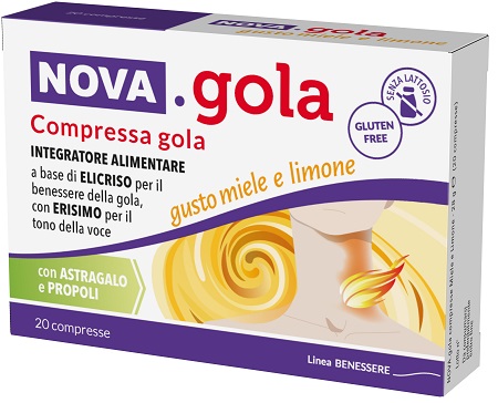 NOVA GOLA MIELE LIMONE 20 COMPRESSE - farmaidea24.com