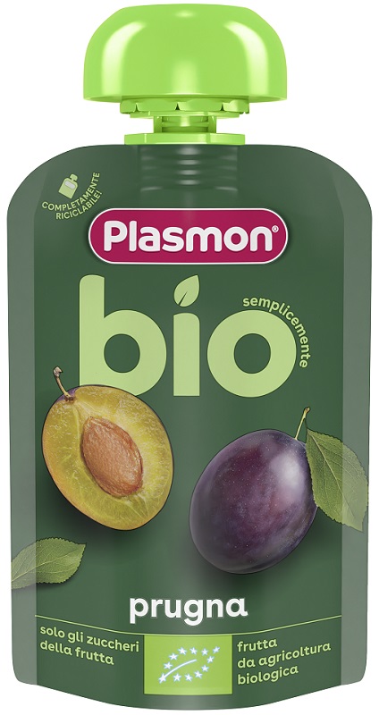 PLASMON PRUGNA BIO POUCHES 100 G - farmaidea24.com