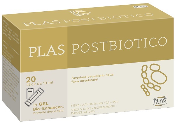 PLAS POSTBIOTICO 20 STICK PACK - farmaidea24.com