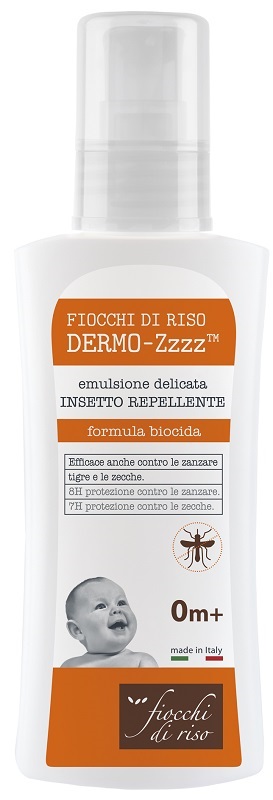 FIOCCHI DI RISO DERMO ZZZZ EMULSIONE DELICATA REPELLENTE 0 MESI + 100 ML - farmaidea24.com