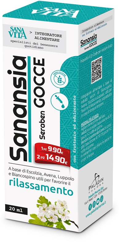 SANAVITA SANANSIA SERABEN GOCCE 20 ML - farmaidea24.com
