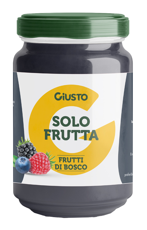 GIUSTO SOLO FRUTTA CONFETTURA FRUTTI DI BOSCO 220 G - farmaidea24.com