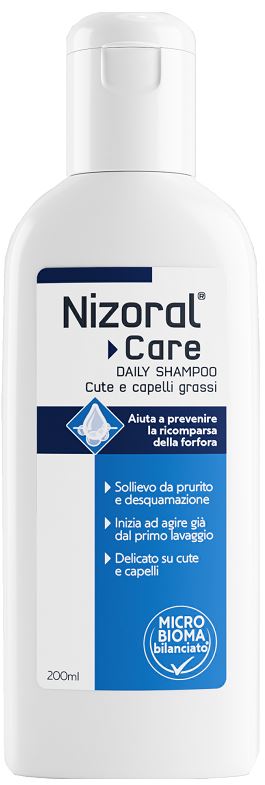 NIZORAL CARE DAILY SHAMPOO CUTE & CAPELLI GRASSI 200 ML - farmaidea24.com