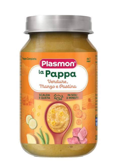 PLASMON LA PAPPA VERDURE MANZO E PASTINA 200 G - farmaidea24.com