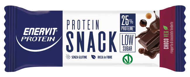 ENERVIT PROTEIN SNACK CHOCO VEG LOW SUGAR 33 G X 25 PEZZI - farmaidea24.com