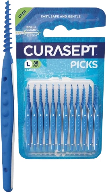 CURASEPT PICKS LARGE 36 PEZZI - farmaidea24.com