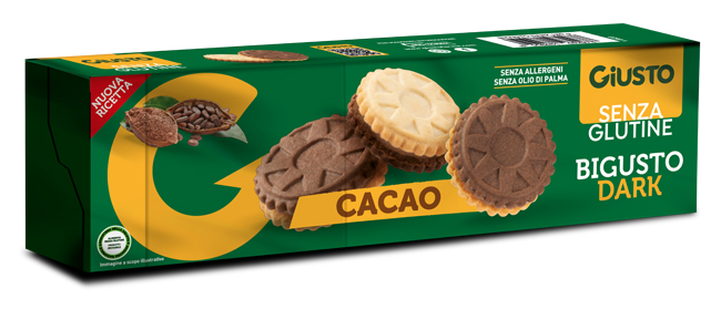 GIUSTO SENZA GLUTINE BIGUSTO DARK NEW 120 G - farmaidea24.com
