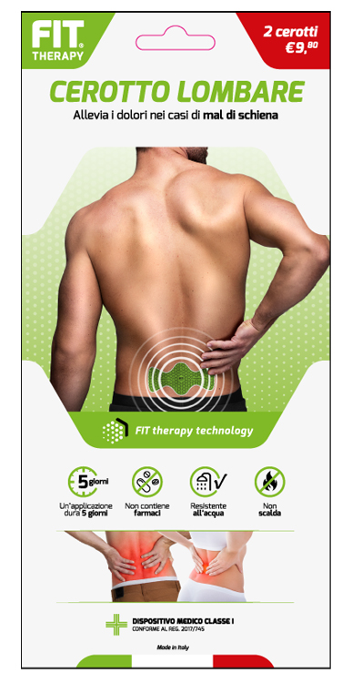 FIT THERAPY CEROTTO LOMBARE 2 PEZZI - farmaidea24.com