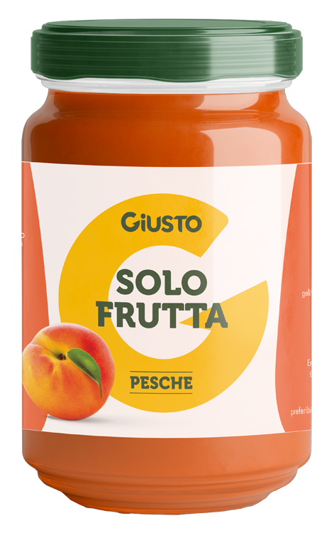 GIUSTO SOLO FRUTTA CONFETTURA PESCHE 220 G - farmaidea24.com