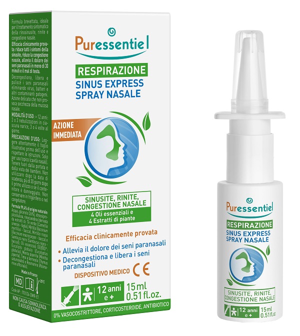 PURESSENTIEL SINUS SPRAY RESPIRAZIONE 15 ML - farmaidea24.com