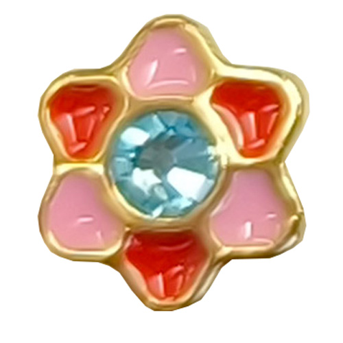 INK1230C FORALOBI FLOWER AQUA STAINLESS STEEL - farmaidea24.com