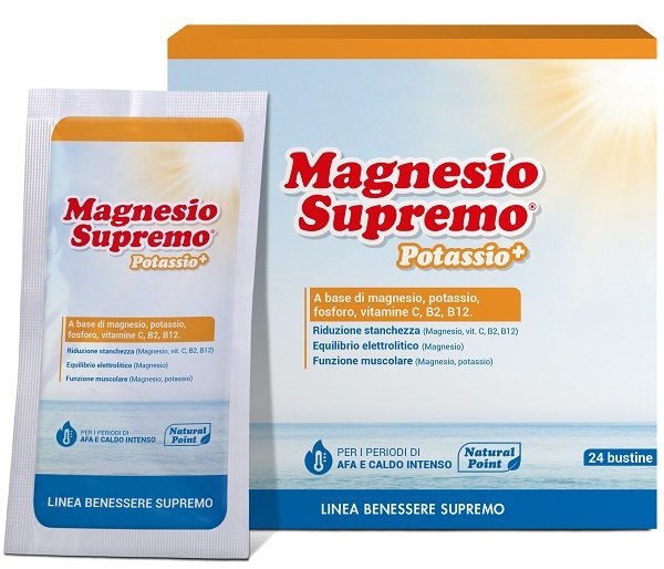 MAGNESIO SUPREMO POTASSIO+ 24 BUSTINE - farmaidea24.com