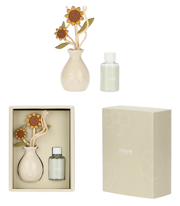 DIFFUSORE CON BACCHETTE + REFIL GIRASOLE - farmaidea24.com
