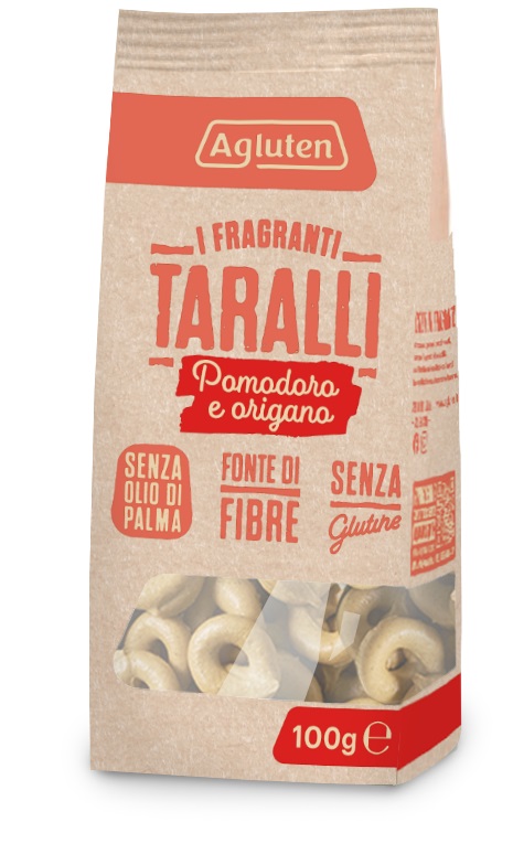 AGLUTEN TARALLI POMODORO E ORIGANO 100 G - farmaidea24.com