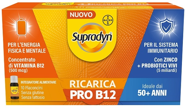 SUPRADYN RICARICA PRO B12 10 FLACONCINI - farmaidea24.com