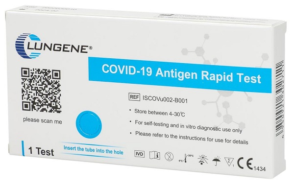 TEST ANTIGENICO RAPIDO COVID-19 CLUNGENE AUTODIAGNOSTICO DETERMINAZIONE QUALITATIVA ANTGENI SARS-COV-2 IN TAMPONI NASALI MEDIANTE IMMUNOCROMATOGRAFIA - farmaidea24.com