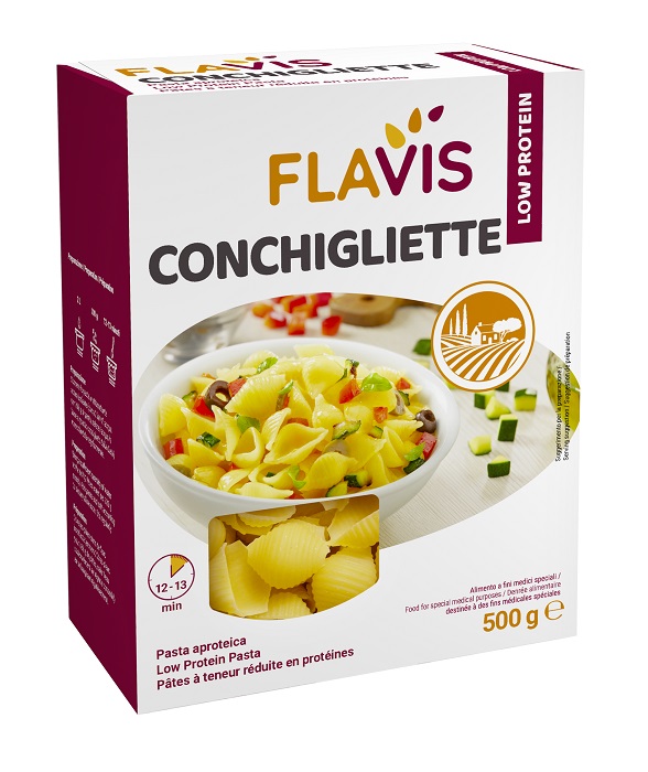 FLAVIS CONCHIGLIETTE APROTEICHE 500 G - farmaidea24.com