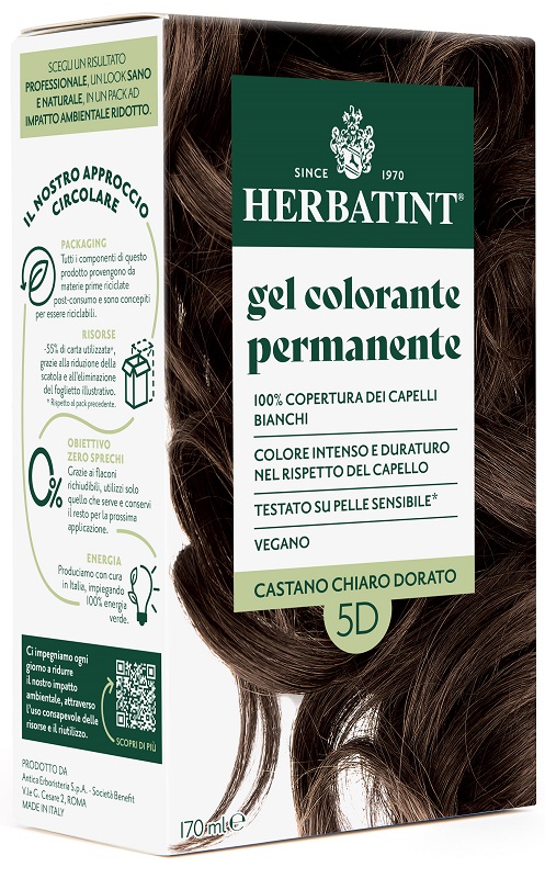 HERBATINT 5D CASTANO CHIARO DORATO 170 ML - farmaidea24.com