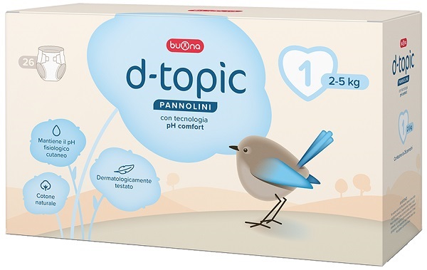 D-TOPIC PANNOLINI TAGLIA 1 26 PEZZI - farmaidea24.com