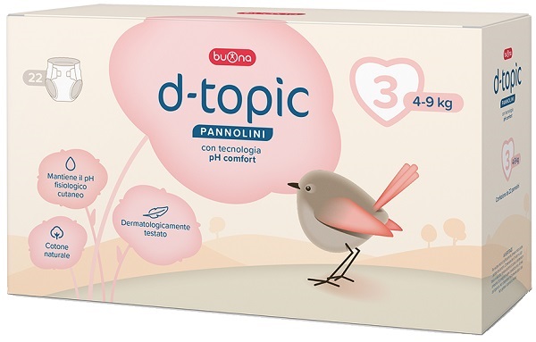 D-TOPIC PANNOLINI TAGLIA 3 22 PEZZI - farmaidea24.com