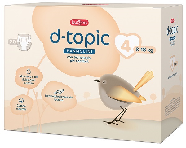 D-TOPIC PANNOLINI TAGLIA 4 20 PEZZI - farmaidea24.com