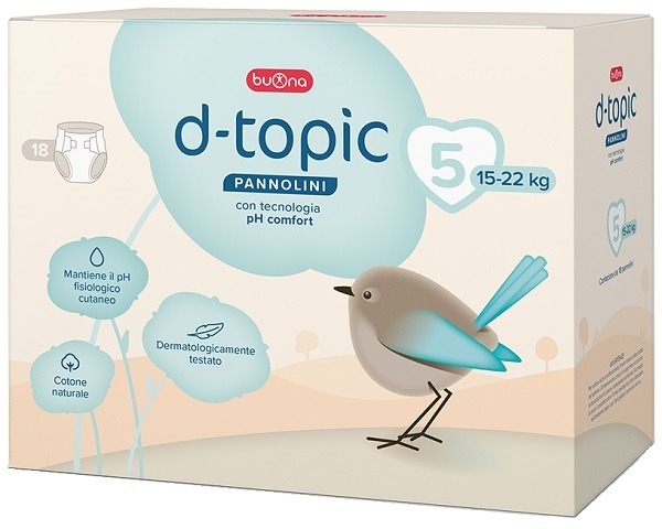 D-TOPIC PANNOLINI TAGLIA 5 18 PEZZI - farmaidea24.com