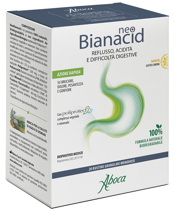 NEOBIANACID 20 BUSTINE LIMONE - farmaidea24.com