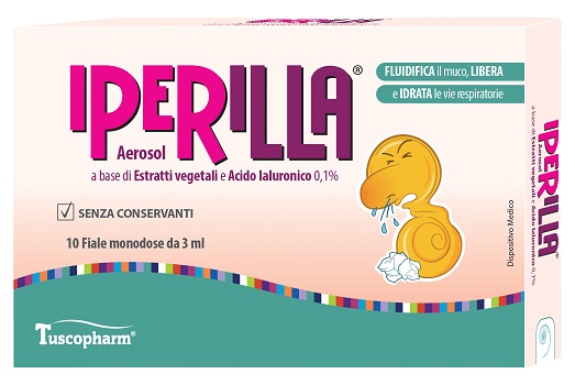 AEROSOL IPERILLA 10 FIALE MONODOSE DA 3 ML A BASE DI ESTRATTI VEGETALI E ACIDO IALURONICO 0,1% - farmaidea24.com